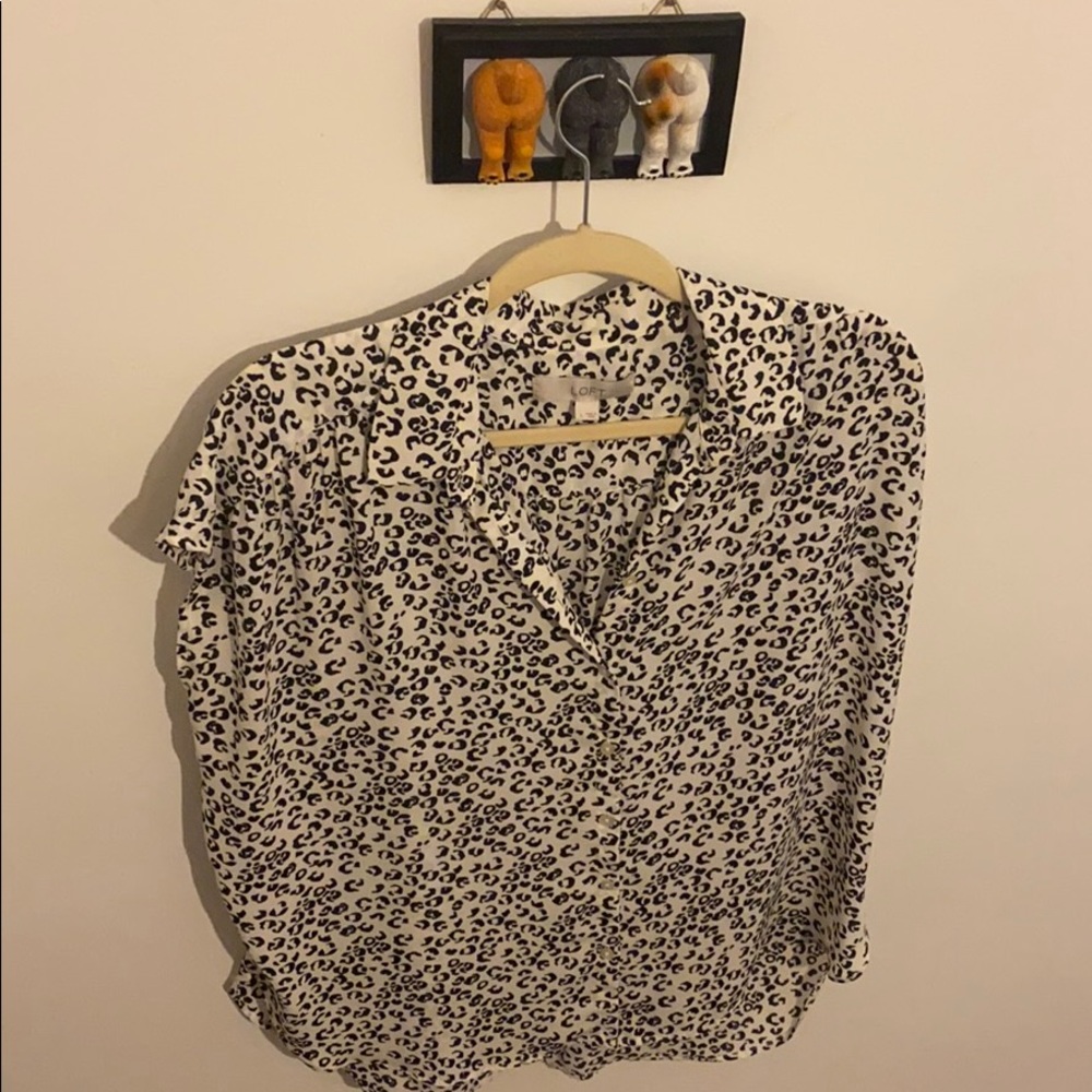 Loft Cheetah Print Top